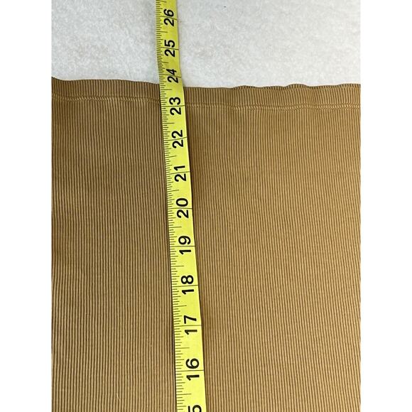 Ralph Lauren LRL Brown Tan Crochet Cap Sleeveless Ruffle Top Shirt V Neck Tank - Picture 5 of 6